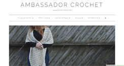 Desktop Screenshot of ambassadorcrochet.com